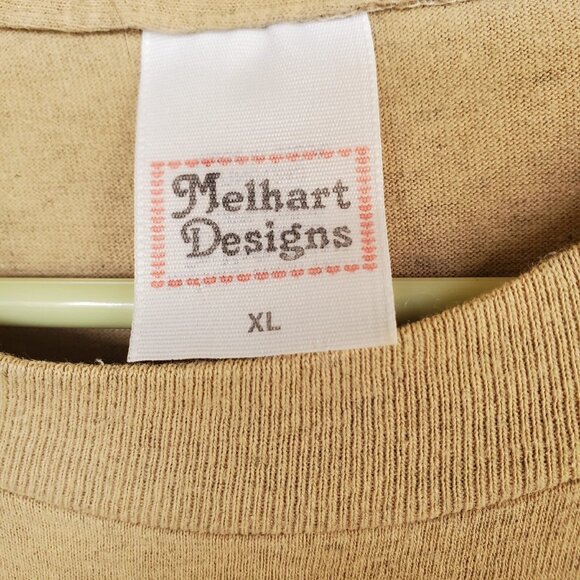 Vintage 1994 T-Shirt XL Single Stitch Flag Stars 3 Buttons Made USA 100% Cotton - Picture 3 of 8